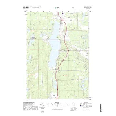 2019 Map of Otsego Lake, 2019 Print