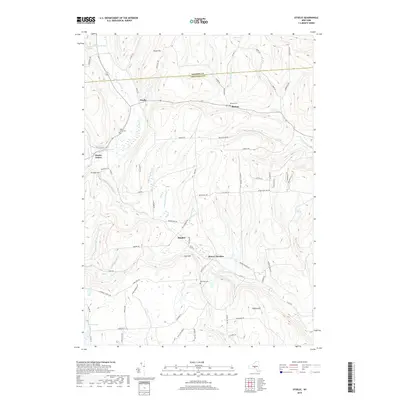 2019 Map of Otselic, 2019 Print
