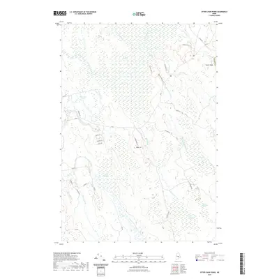 2021 Map of Otter Chain Ponds, 2021 Print