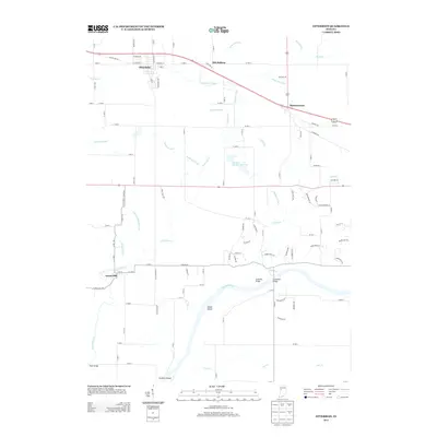 2013 Map of Otterbein, 2013 Print