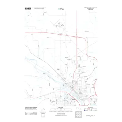 2013 Map of Ottumwa North, 2013 Print