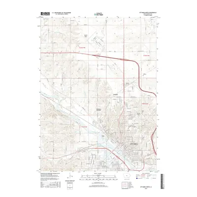 2015 Map of Ottumwa North, 2015 Print