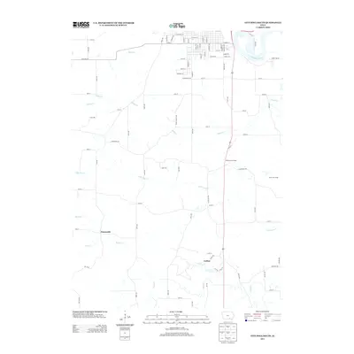 2013 Map of Ottumwa South, 2013 Print
