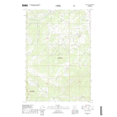 2020 Map of Ousel Falls, 2020 Print