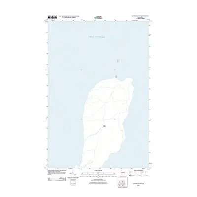 2011 Map of Outer Island, 2011 Print