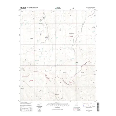 2014 Map of Outlaw Draw, 2014 Print