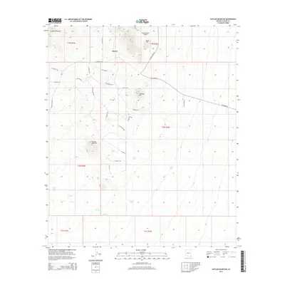 2014 Map of Outlaw Mountain, 2014 Print