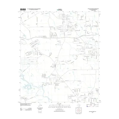 2013 Map of Outlaw Pond, 2013 Print