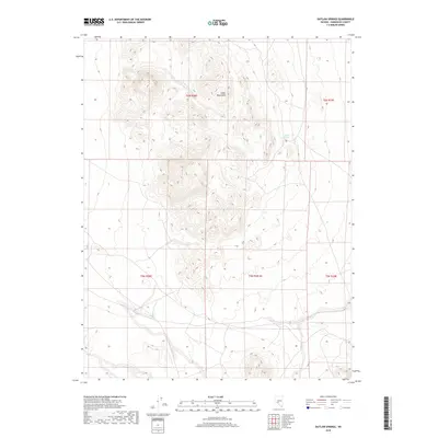 2018 Map of Outlaw Springs, 2018 Print