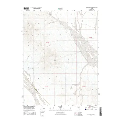 2014 Map of Outlaw Springs NE, 2014 Print