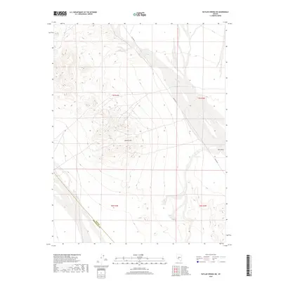 2018 Map of Outlaw Springs NE, 2018 Print