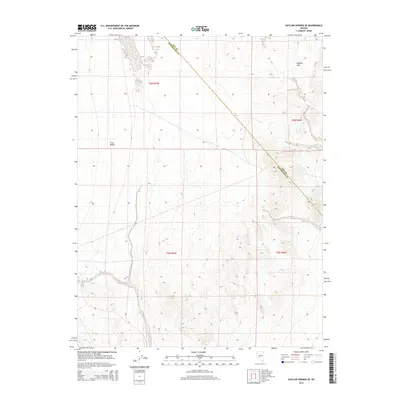 2014 Map of Outlaw Springs SE, 2014 Print