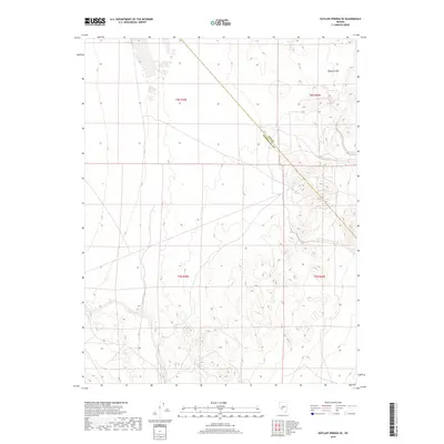 2018 Map of Outlaw Springs SE, 2018 Print
