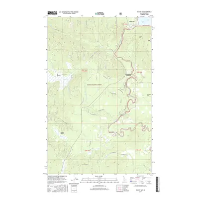 2017 Map of Outlet Bay, 2017 Print