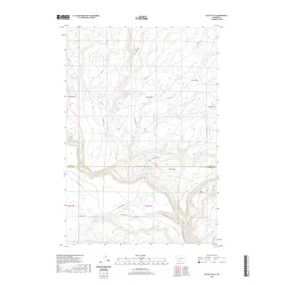 2020 Map of Outlet Falls, 2020 Print
