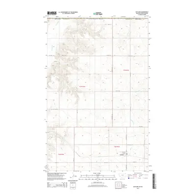 2014 Map of Outlook, 2014 Print