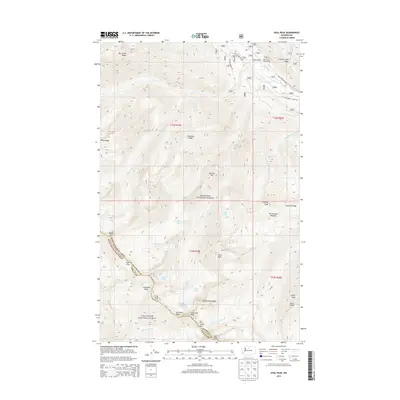 2014 Map of Oval Peak, 2014 Print