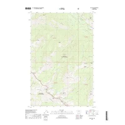 2020 Map of Oval Peak, 2020 Print