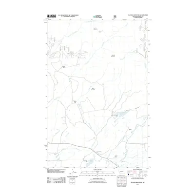 2011 Map of Ovando Mountain, 2011 Print