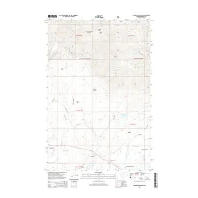 2014 Map of Ovando Mountain, 2014 Print
