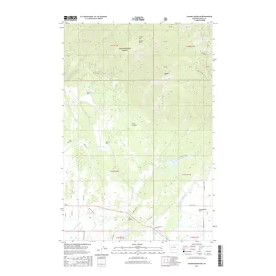 2017 Map of Ovando Mountain, 2017 Print