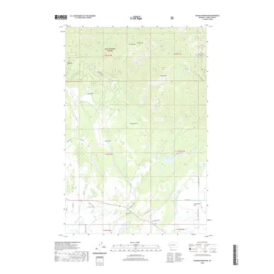 2020 Map of Ovando Mountain, 2020 Print