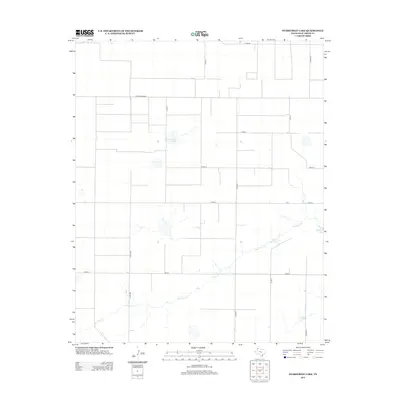 2012 Map of Overstreet Lake, 2012 Print