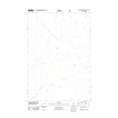 2011 Map of Overwhich Falls, 2011 Print