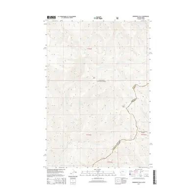 2014 Map of Overwhich Falls, 2014 Print