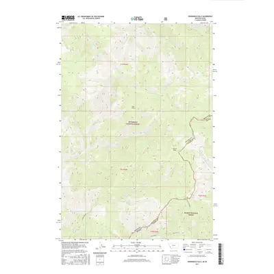 2017 Map of Overwhich Falls, 2017 Print