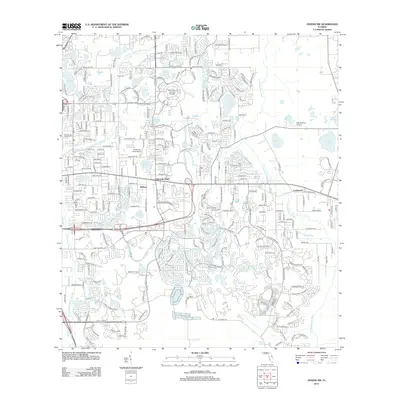 2012 Map of Oviedo SW, 2012 Print