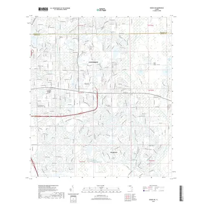 2018 Map of Oviedo SW, 2018 Print