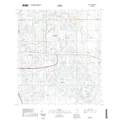 2021 Map of Oviedo SW, 2021 Print