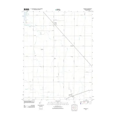 2012 Map of Owaneco, 2012 Print