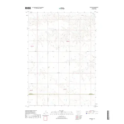 2017 Map of Owanka NE, 2017 Print