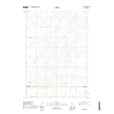 2017 Map of Owanka NW, 2017 Print