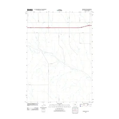 2012 Map of Owanka SW, 2012 Print