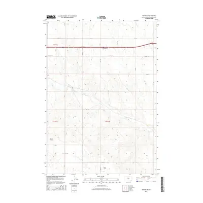 2015 Map of Owanka SW, 2015 Print