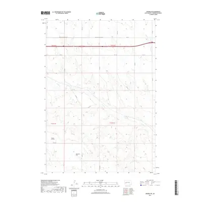 2017 Map of Owanka SW, 2017 Print