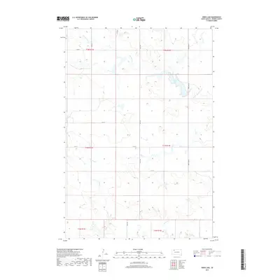 2017 Map of Owen Lake, 2017 Print