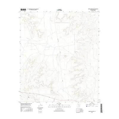 2016 Map of Owens Creek NW, 2016 Print