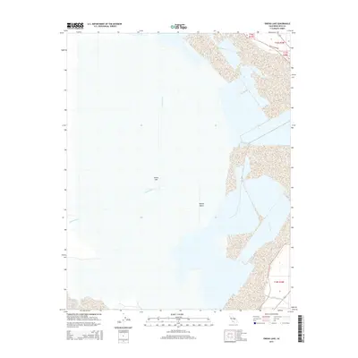 2015 Map of Owens Lake, 2015 Print