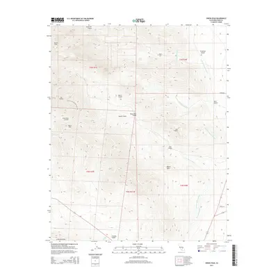 2015 Map of Owens Peak, 2015 Print