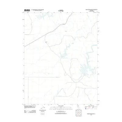 2012 Map of Owens Reservoir, 2012 Print