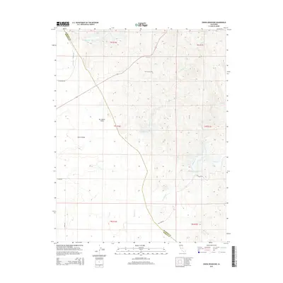 2015 Map of Owens Reservoir, 2015 Print