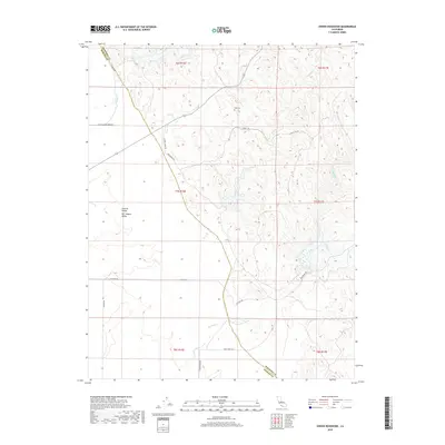 2018 Map of Owens Reservoir, 2018 Print