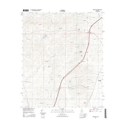 2015 Map of Owens Wells, 2015 Print
