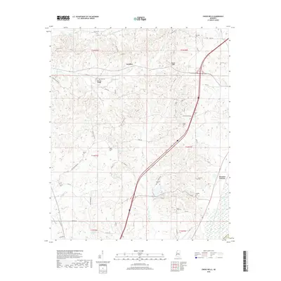 2018 Map of Owens Wells, 2018 Print