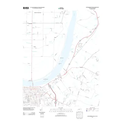 2013 Map of Owensboro East, 2013 Print