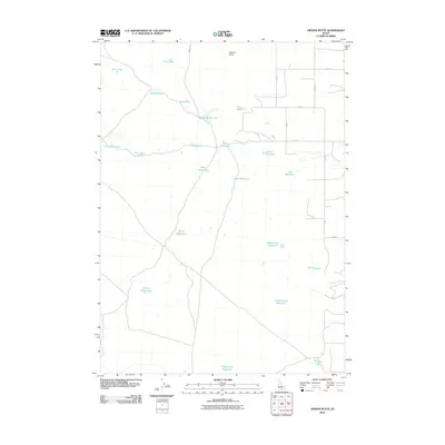 2010 Map of Owinza Butte, 2010 Print